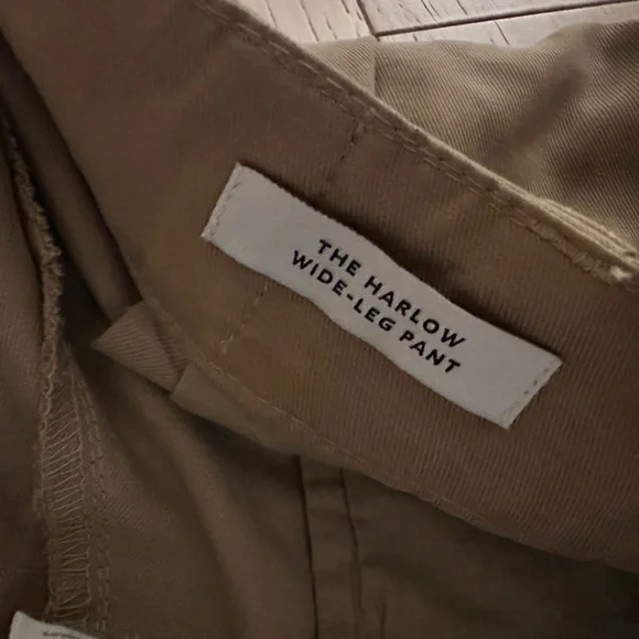 Madewell The Harlow Wide-Leg Pant | Size 8P | Khaki - Picture 4 of 12
